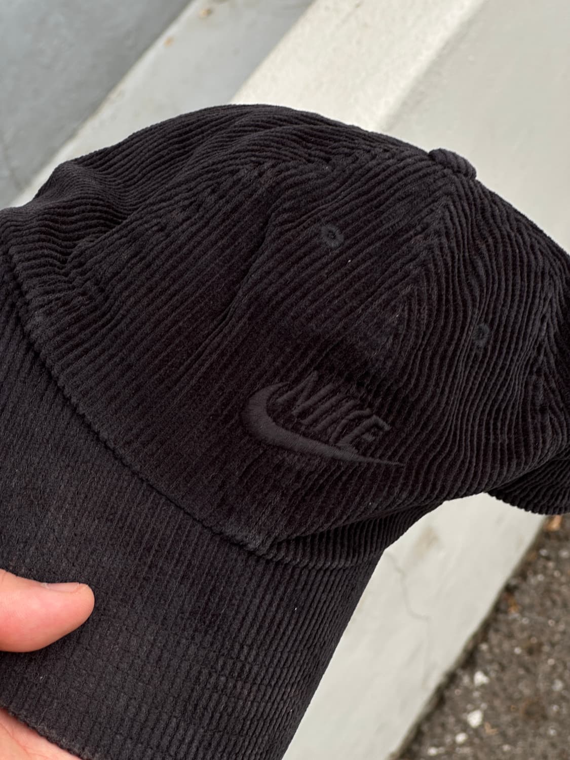 [M-L] 나이키 코듀로이 블랙 볼캡 모자 상품이미지7