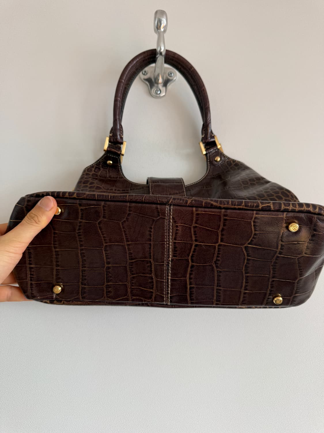 페레보사(PELLE BORSA) 크로커 패턴 숄더백 상품이미지5