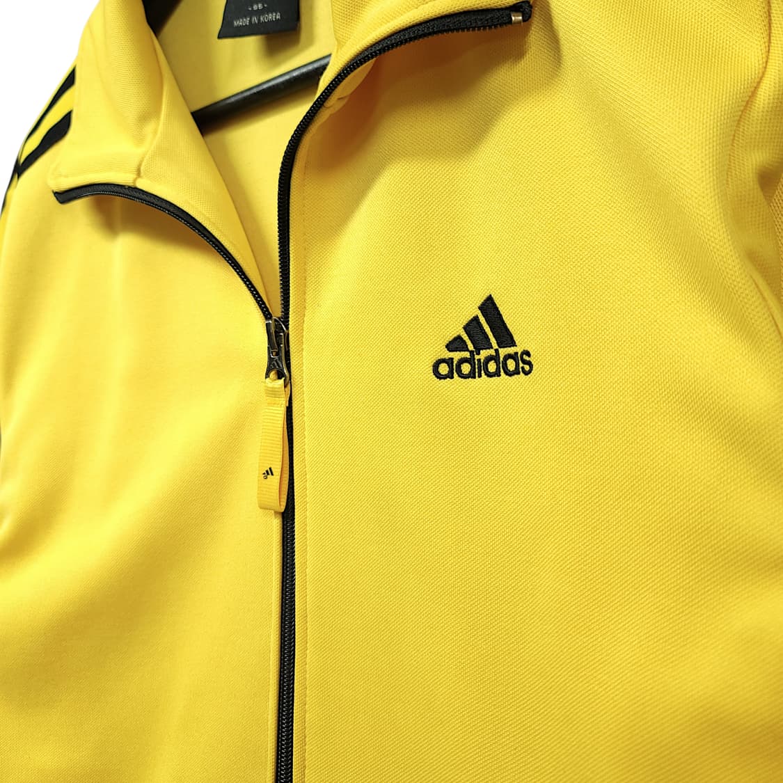 [95] 아디다스 옐로우&블랙라인 퍼포먼스 트레이닝 니트 트랙탑져지 상품이미지4