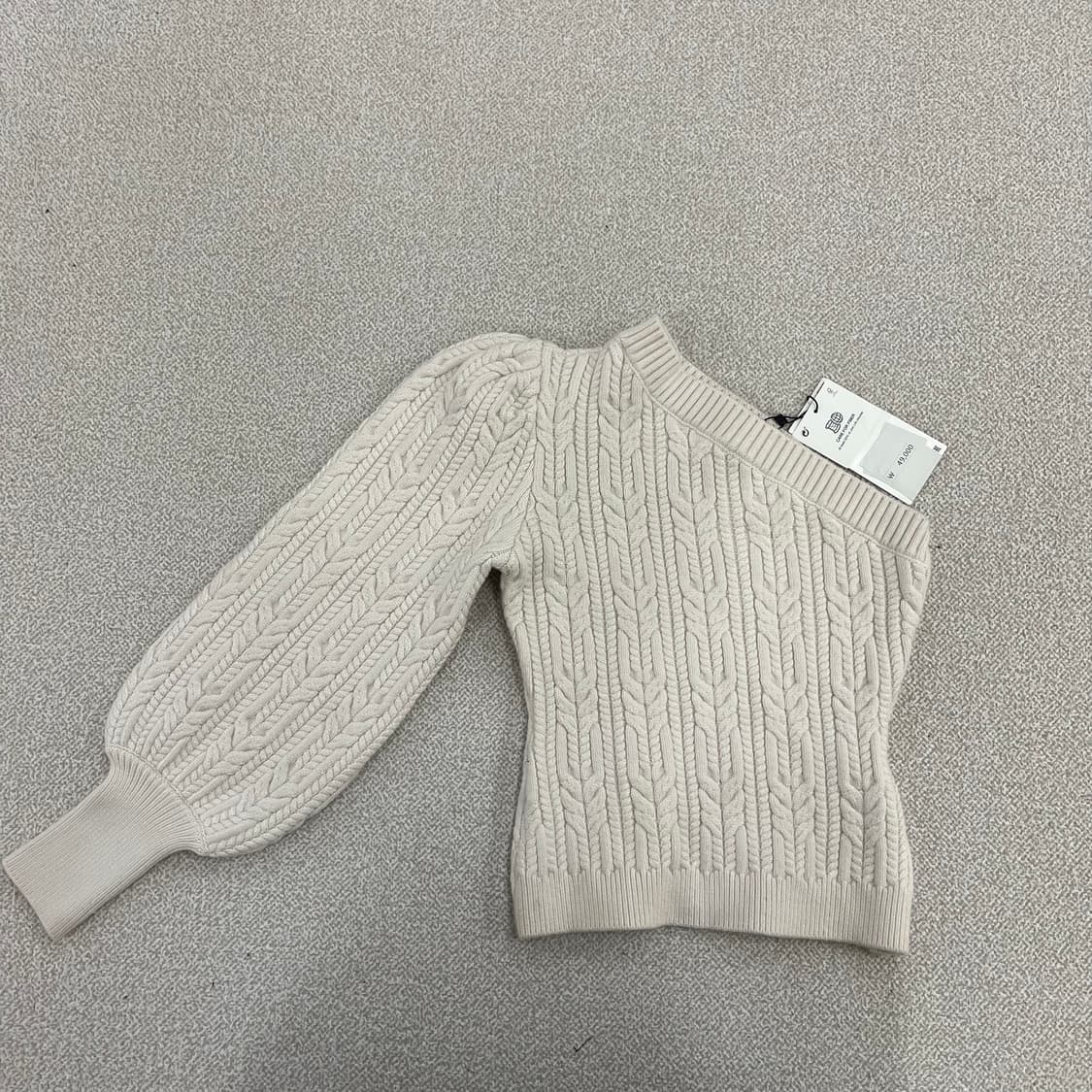 [S] 새상품 자라 원숄더 케이블 니트 스웨터 0119M1 상품이미지1