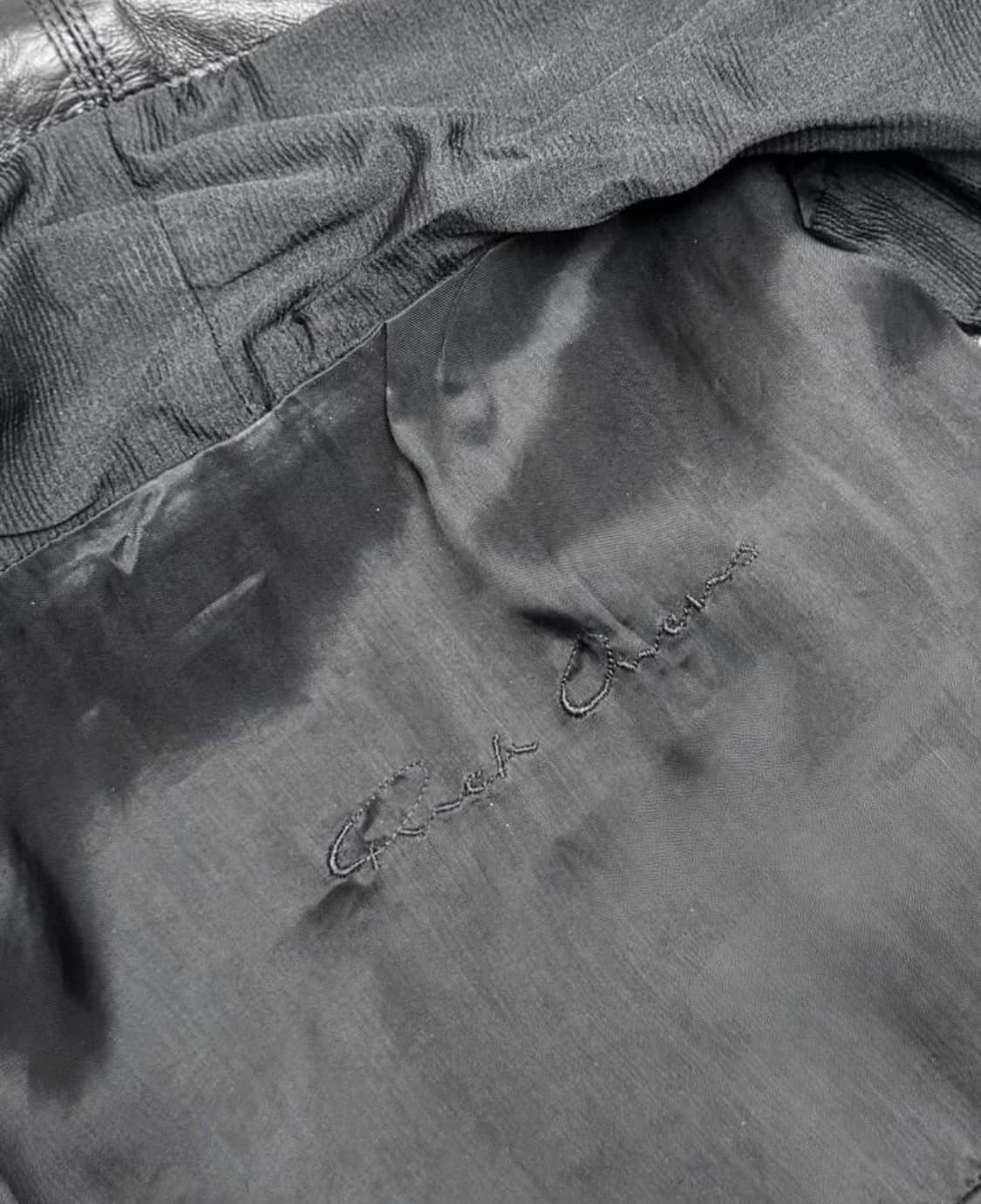 릭 오웬스 풀집업 롱 베스트(레더-리얼)40-ITA 사이즈-해외발송 상품이미지7