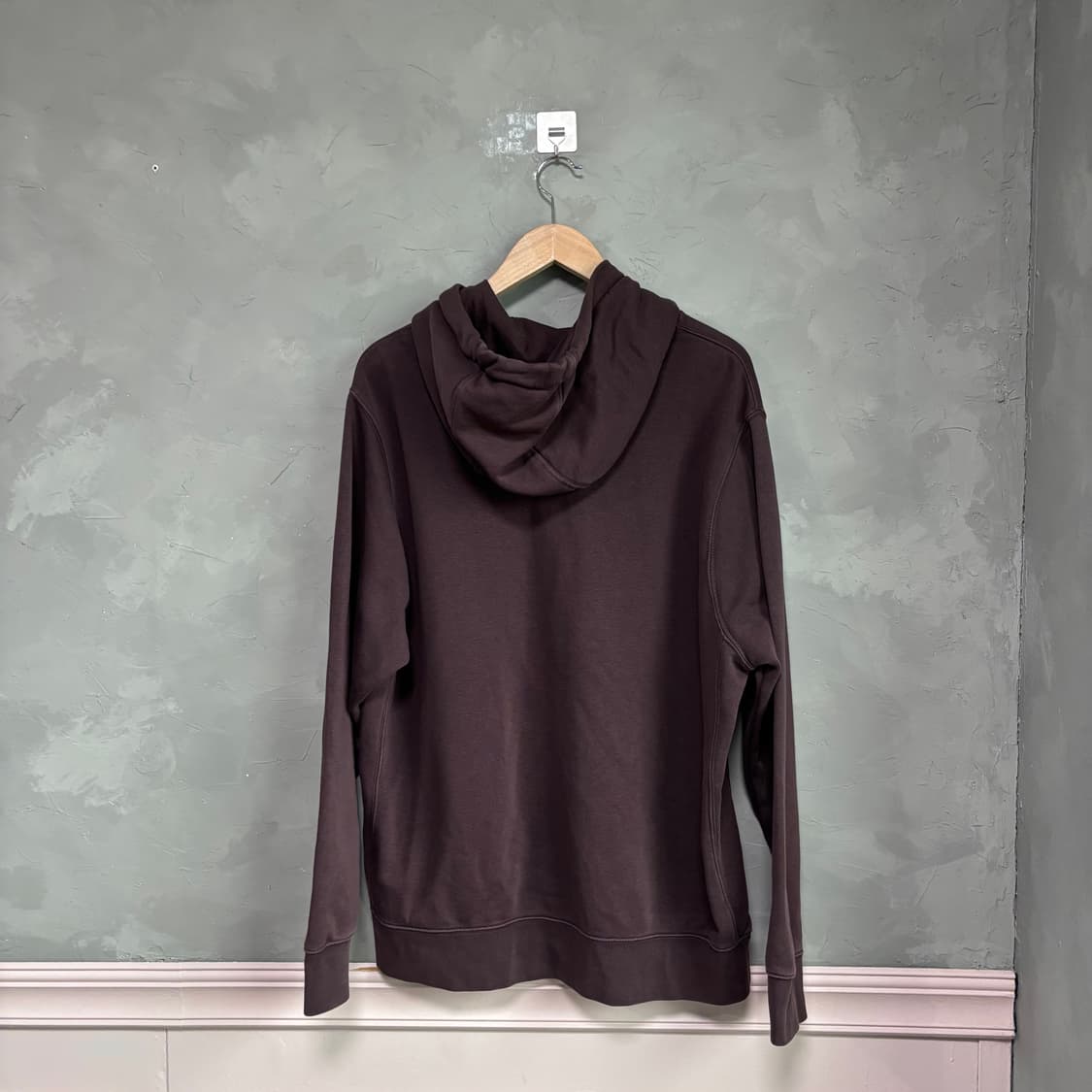 나이키 스우시 후드 버건디 브라운 상품이미지4