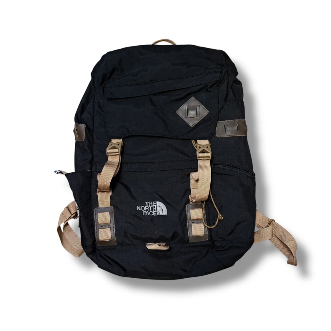 노스페이스 블랙/브라운 패치로고 퀀텀 백팩 30L 상품이미지1