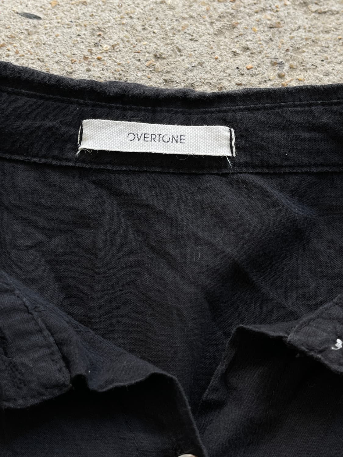 (overtone)lettering linen shirts 상품이미지7