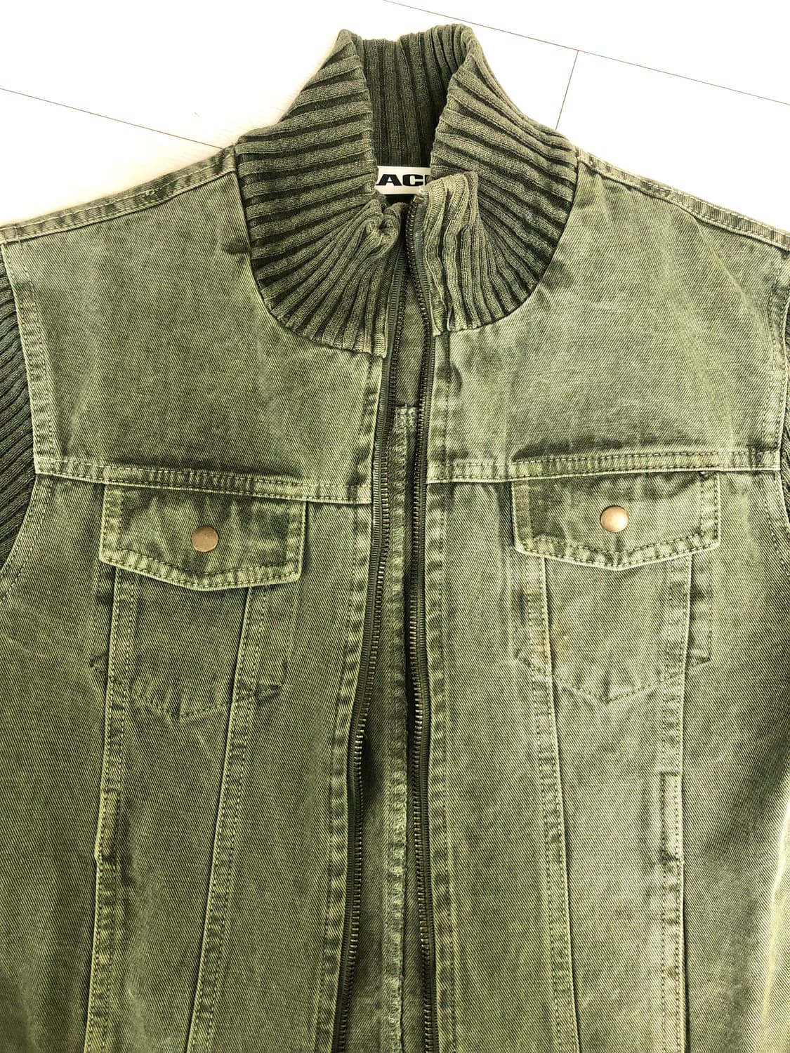 BLACKUP Zipup olive  jacket 상품이미지1