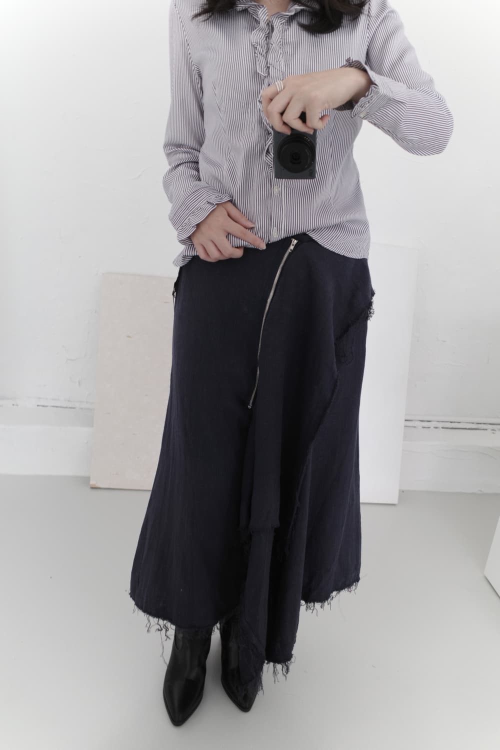 unbalanced damage skirt 상품이미지5