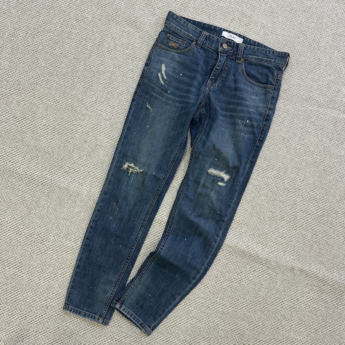 30 플랙 빈티지 워싱 데님 0403D 상품이미지1