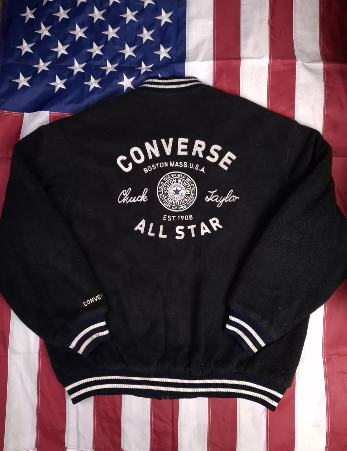 오리지날 90's 일본판 컨버스 자수로고 후리스 자켓 상품이미지1