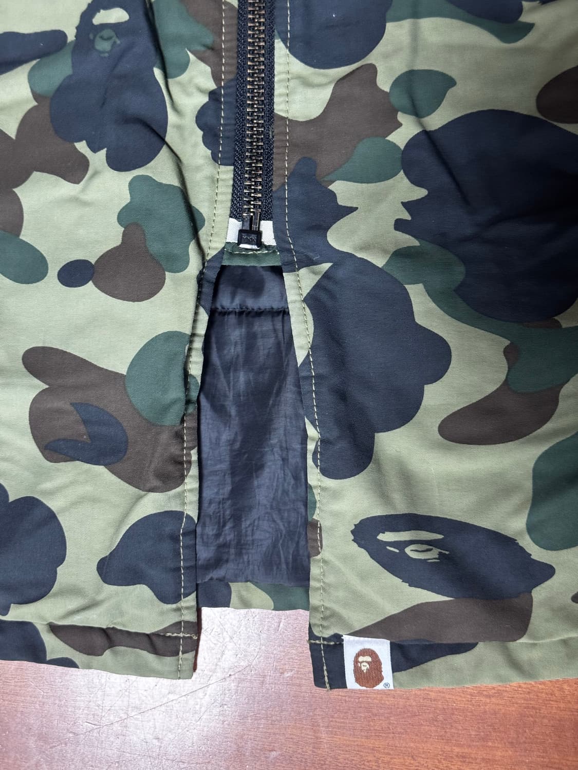 베이프 녹계 롱패딩 상품이미지3