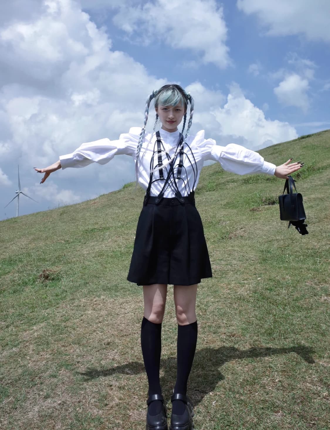 느와케이 니노미야 컬렉션 서스팬더스 바지 NEW S 상품이미지3