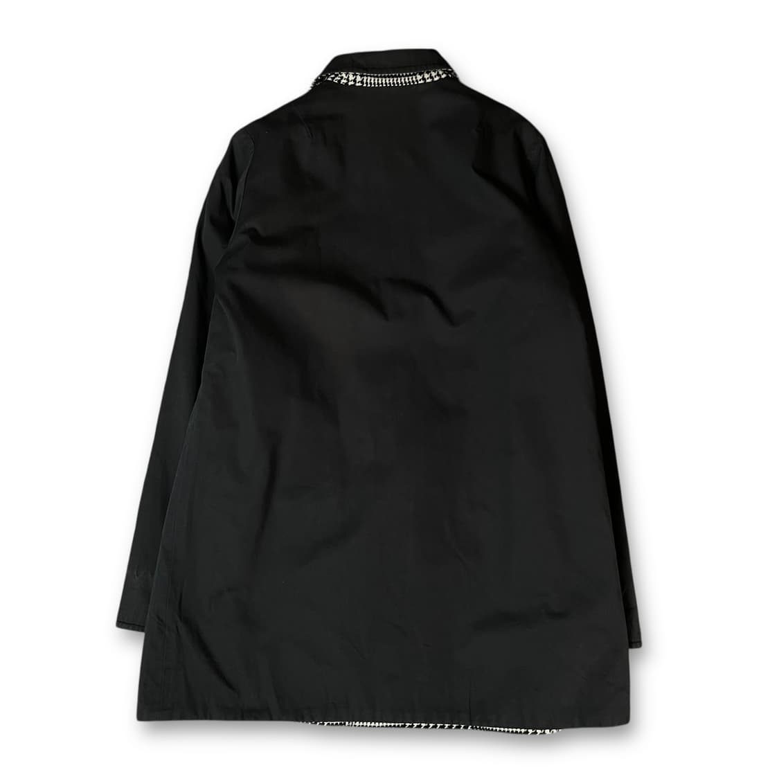 빈티지 블랙 패턴 리버시블 싱글 코트 상품이미지2