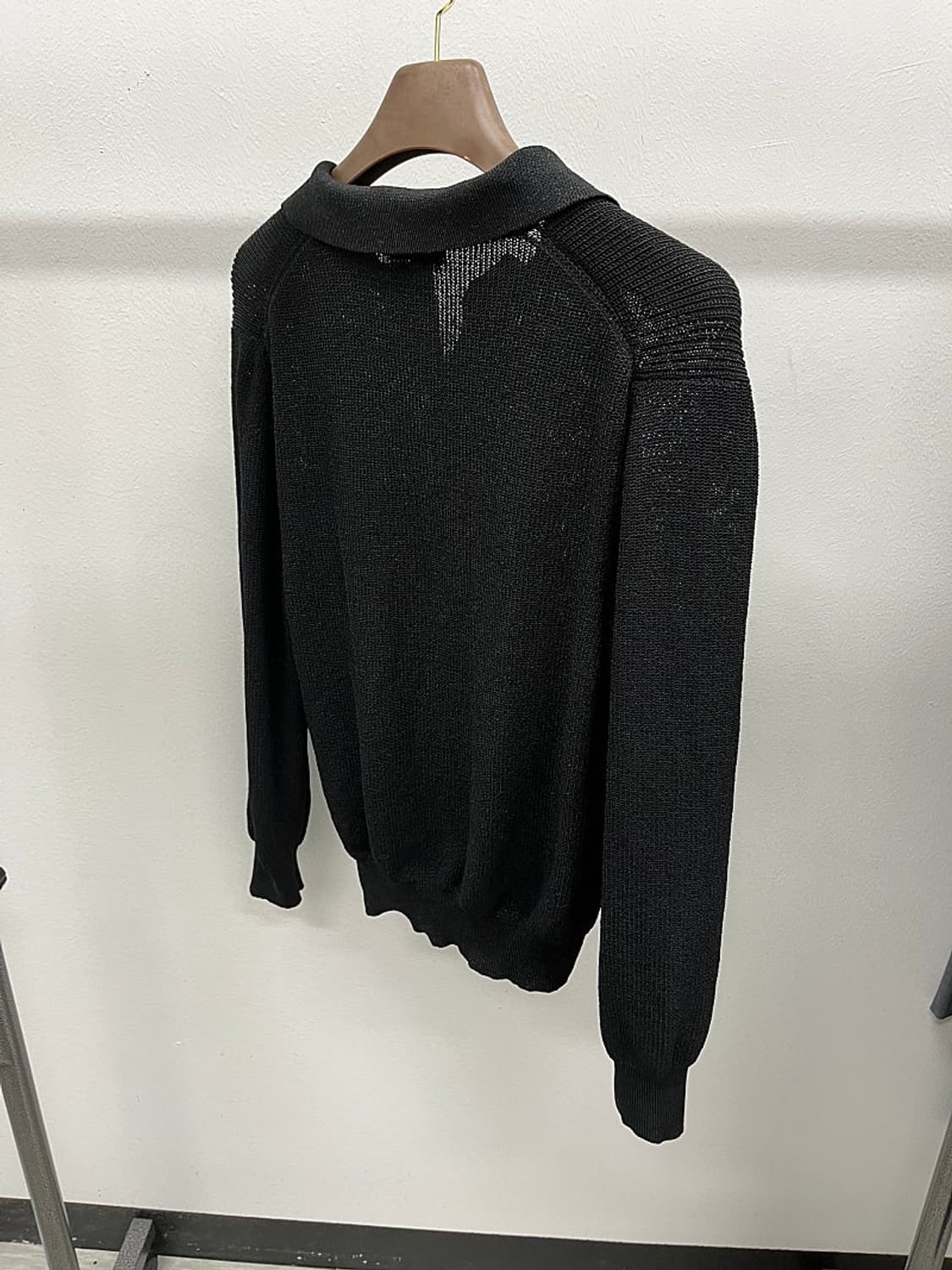 여) 파사드패턴 버튼업 카라니트  상품이미지7