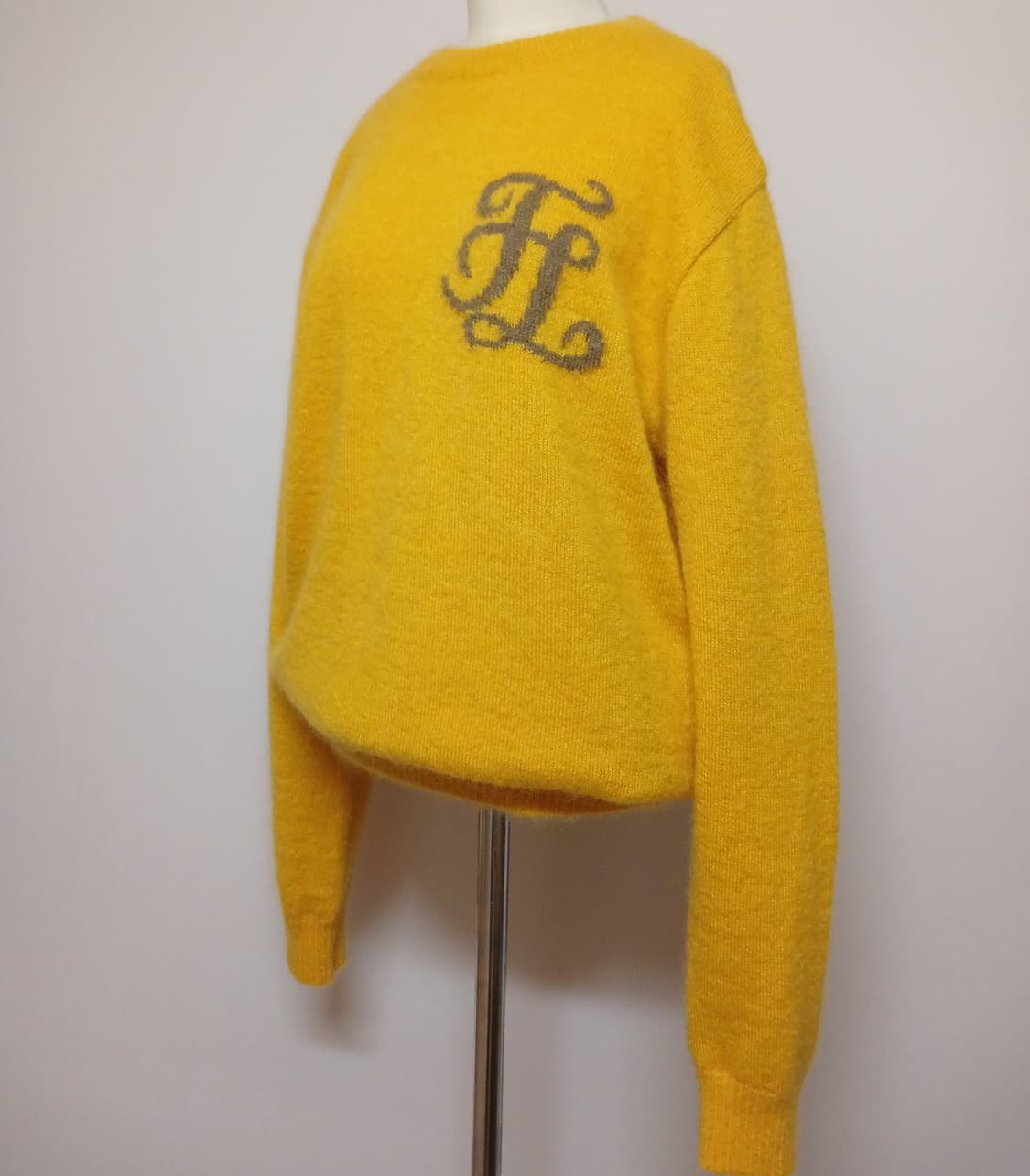 페라이어 FairLiar 방풍 골프웨어 옐로우 니트 L 상품이미지2