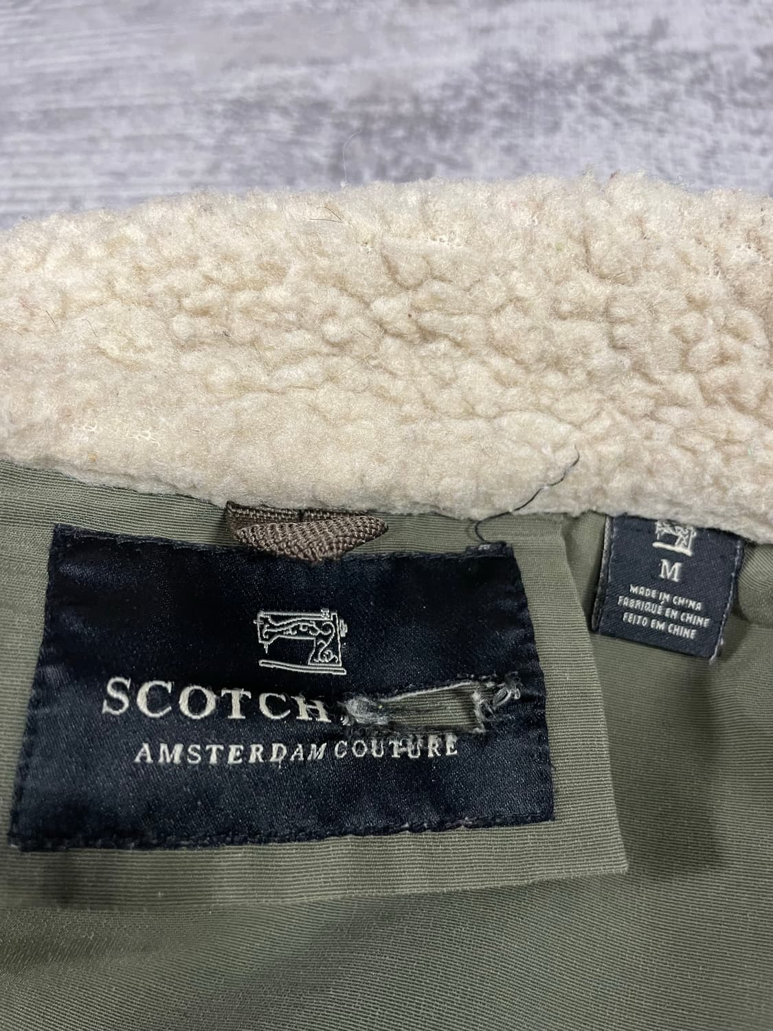 90s 스카치 소다 리얼스웨이드 배색 베스트 상품이미지9