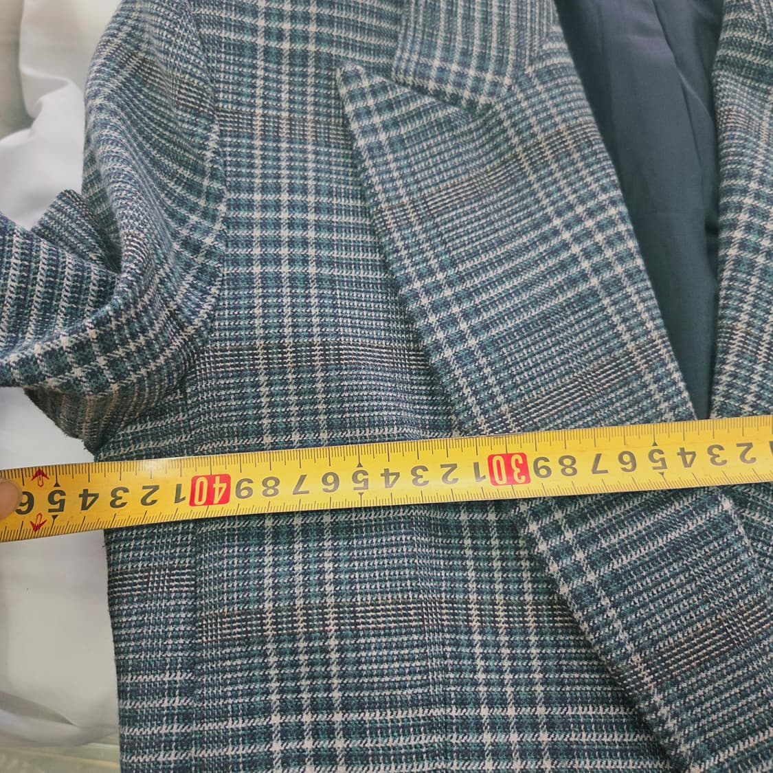 [SISLEY] 시슬리 체크 싱글 자켓 여성 44 상품이미지8