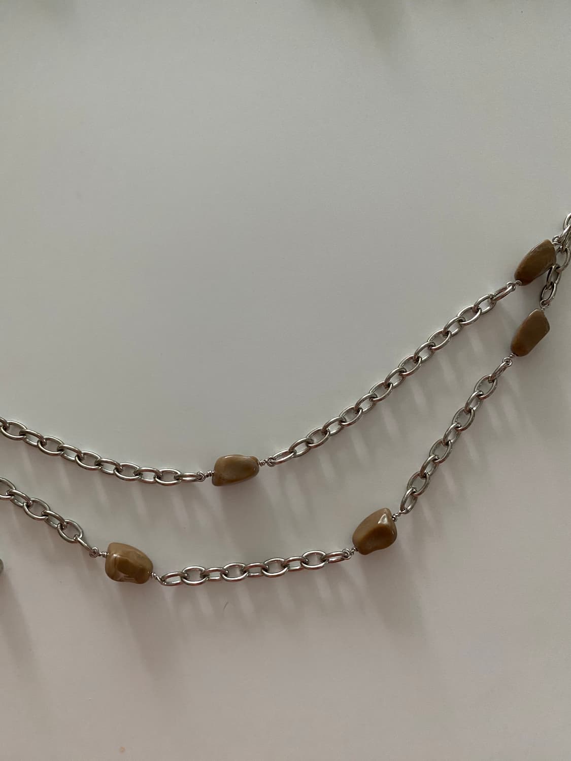 브라운 비즈 체인 벨트 y2k 빈티지 벨트 상품이미지5