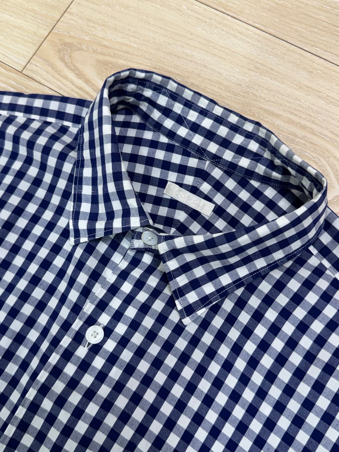 코모리 17ss 깅엄 체크 셔츠 상품이미지1