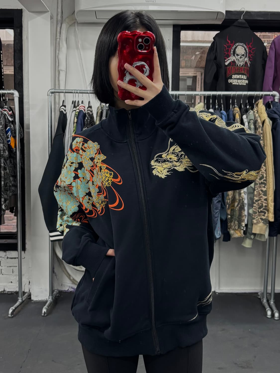 카라쿠리 타마시 오리엔탈 드래곤 집업 상품이미지2