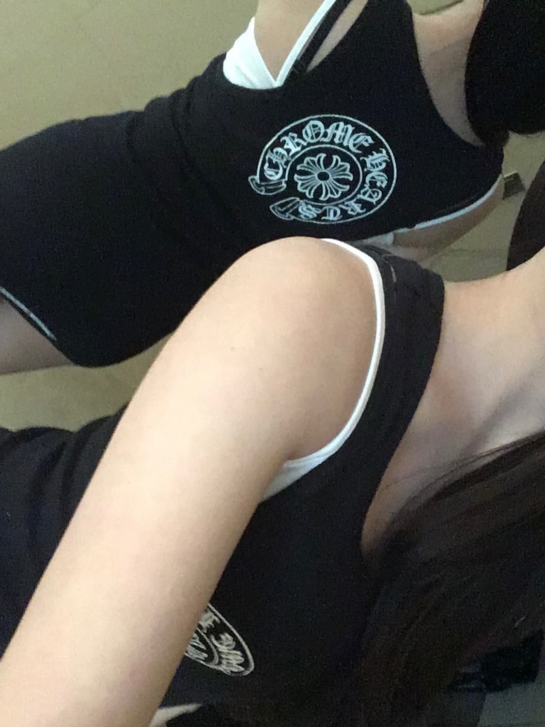 크롬하츠 홀스슈 탱크탑 슬리브리스 s 상품이미지1