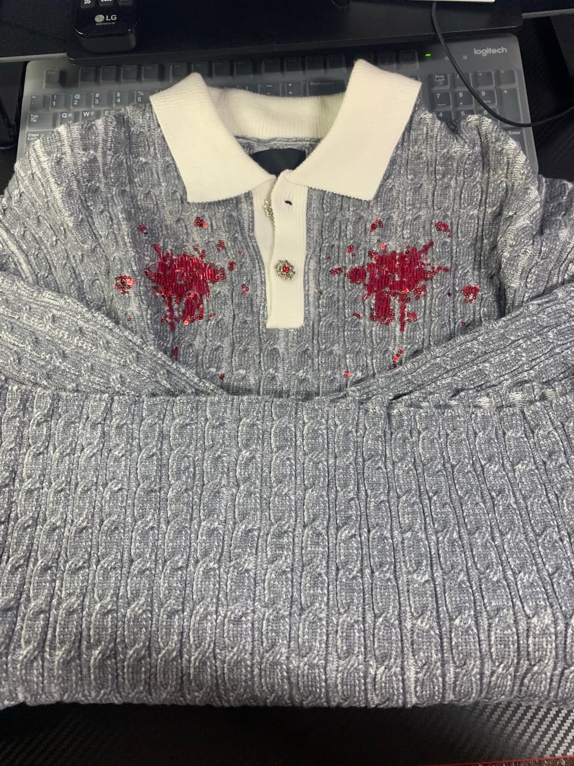 ArguE CulturE Knit Sweater 니트 폴로 스웨터 상품이미지4