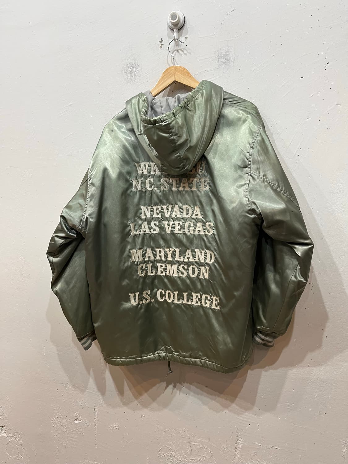 US COLLEGE 빈티지 미국대학 패치워크 점퍼 상품이미지2