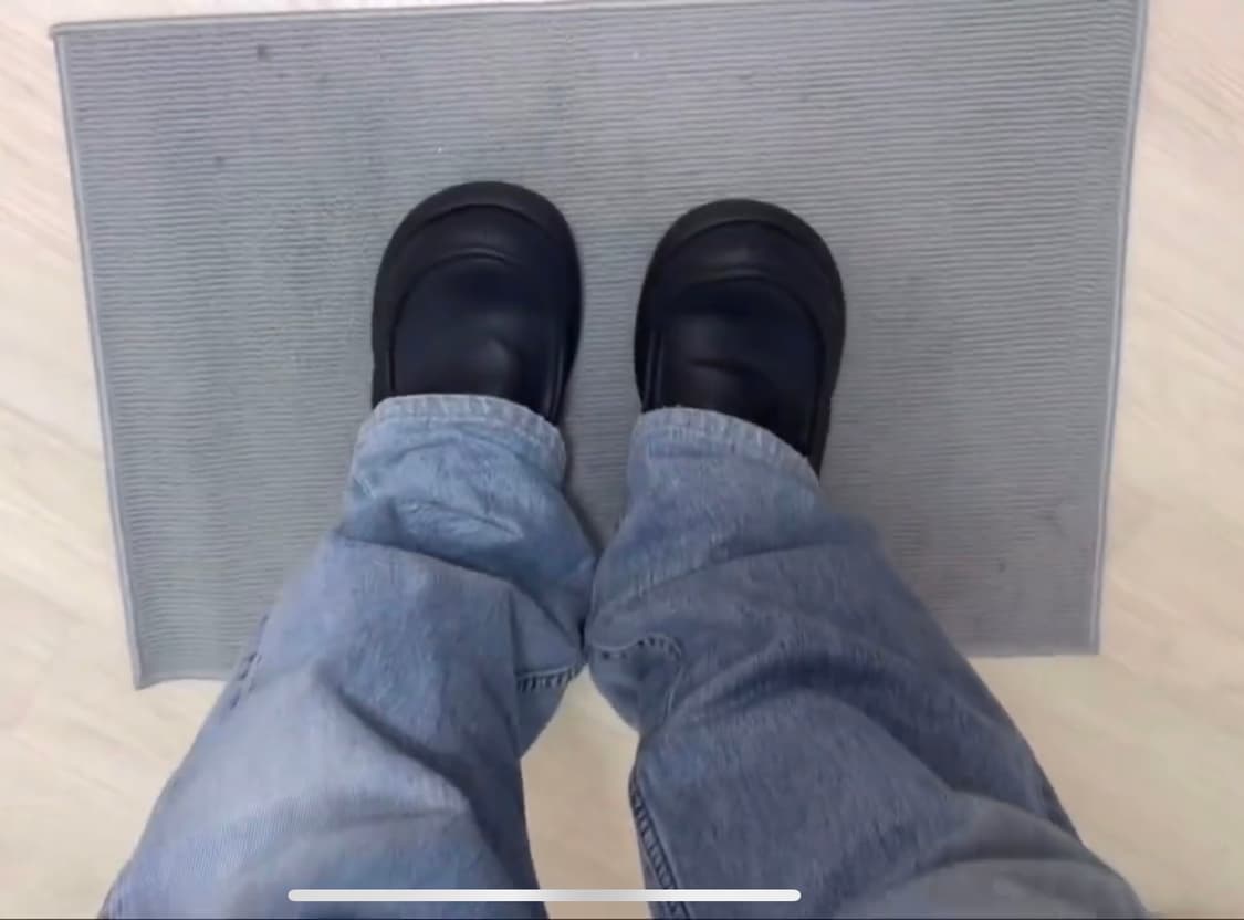 AAO Re:getA BOLD SHAPE 2hole shoes black 상품이미지4