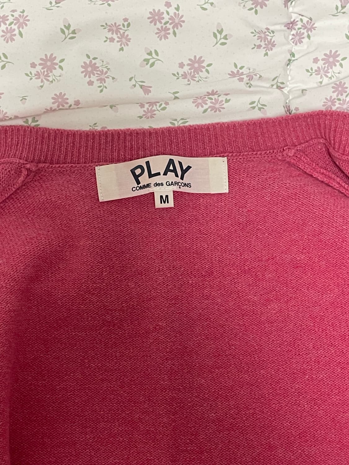 꼼데가르송 가디건 핑크 m 상품이미지3