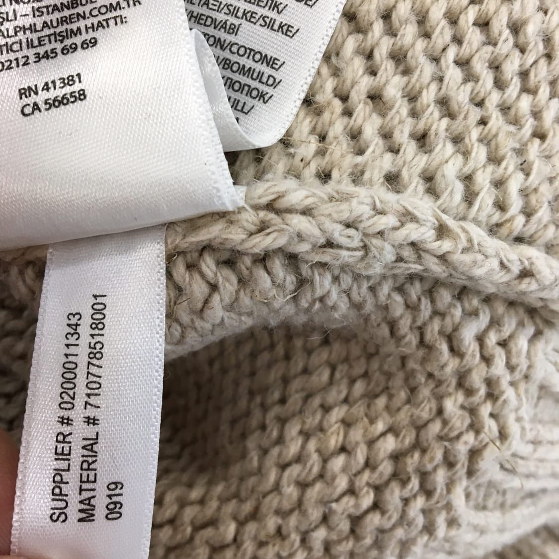 폴로 랄프로렌 성조기 상위라인니트 90-95  상품이미지8