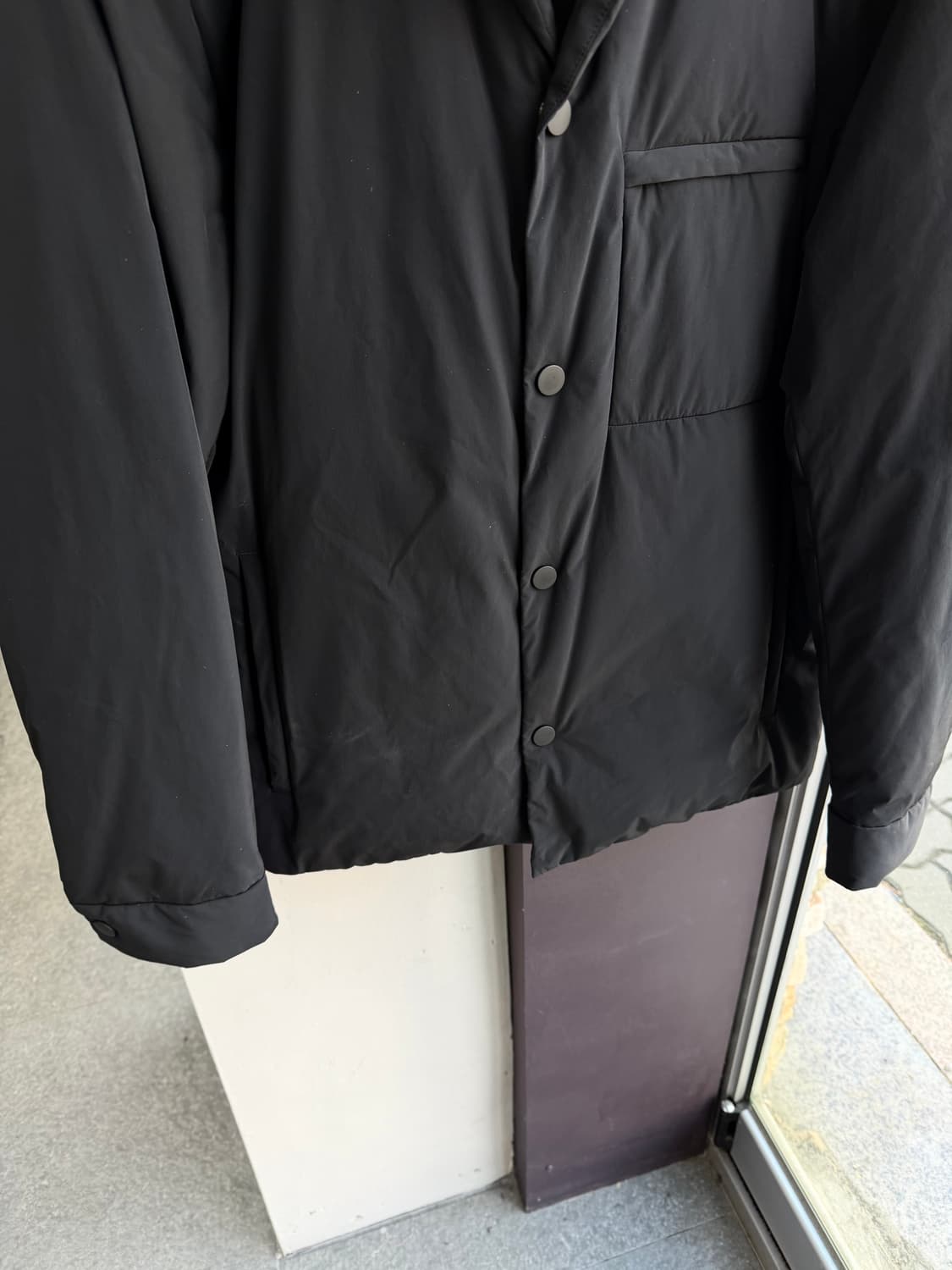 M/ 띠어리 페이퍼 나일론 데니 패딩자켓 상품이미지6