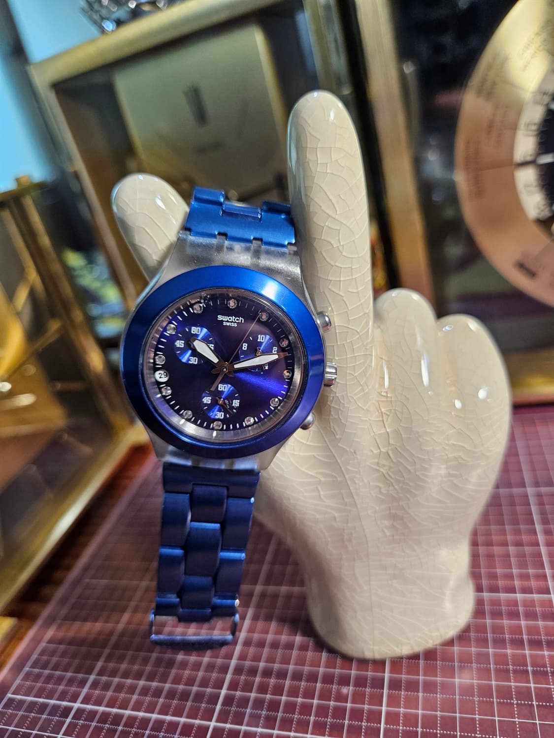 스와치 블루 아이러니 시계 크로노그래프 상품이미지1