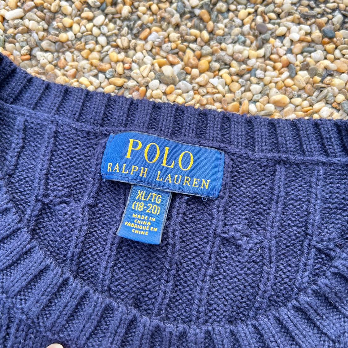 폴로 랄프로렌 네이비 케이블 니트 상품이미지4