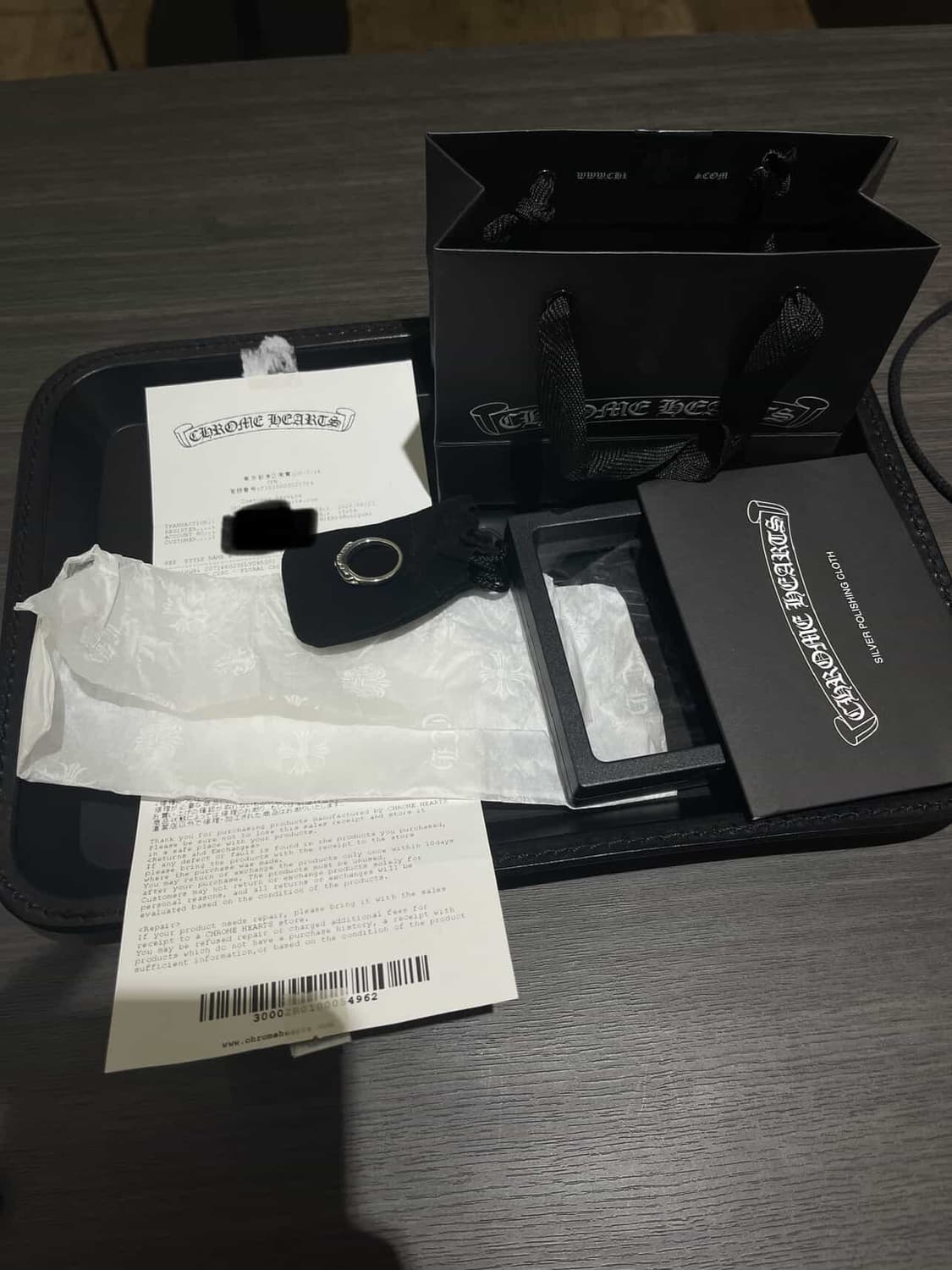 [us9.5]크롬하츠 베이비 플로랄 크로스링 팝니다 상품이미지6