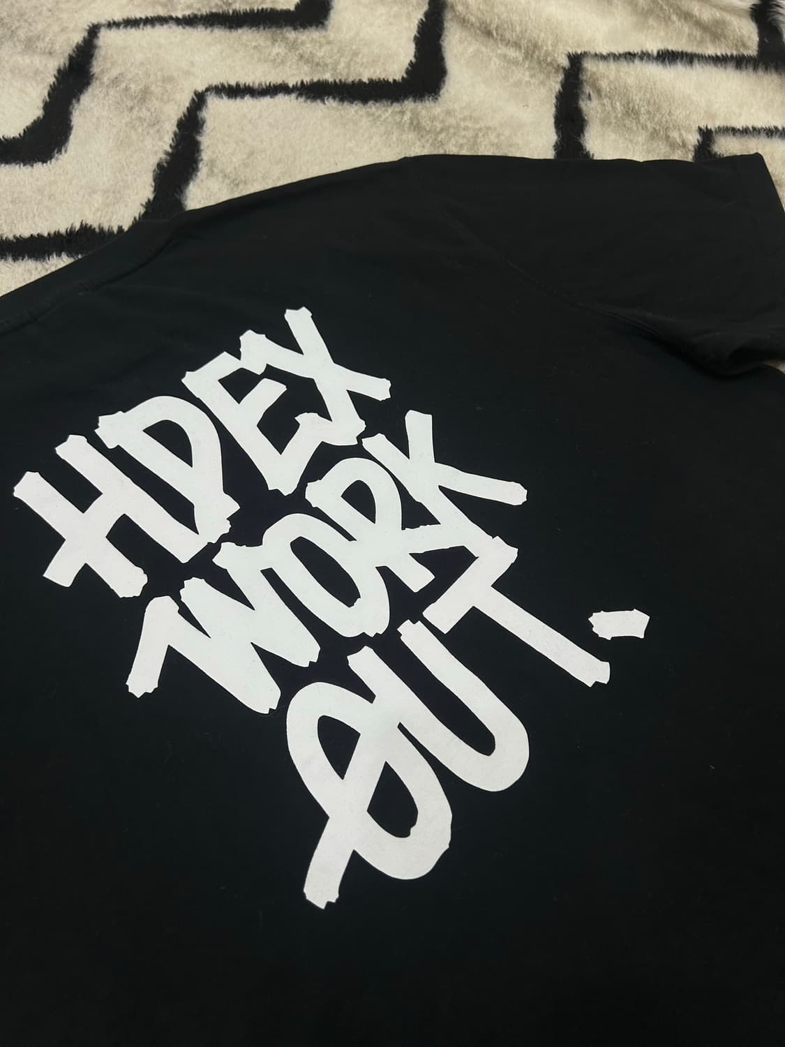 [L]HDEX 워크 아웃 빅로고 반팔/블랙 상품이미지1