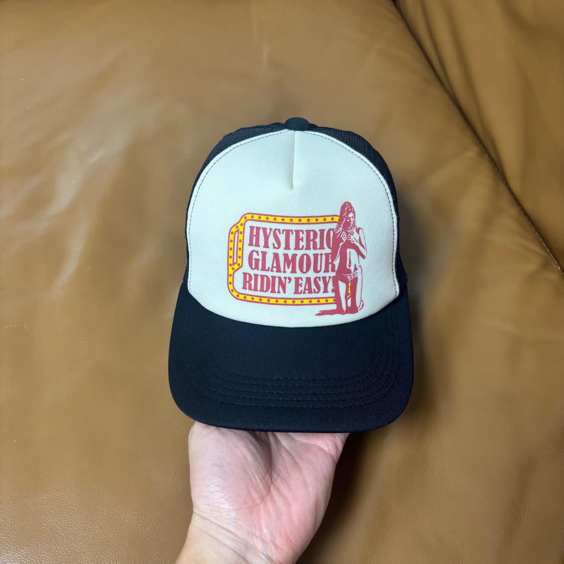 Hysteric Glamour 히스테릭글래머 블랙 6패널 메쉬 볼캡 모자 상품이미지2