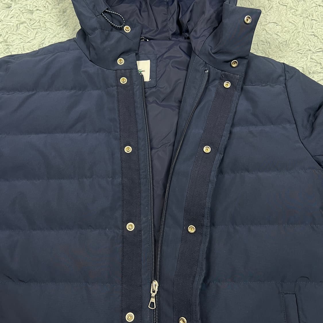 라코스테 남성 덕다운 후디 블루종 패딩자켓 100 상품이미지4