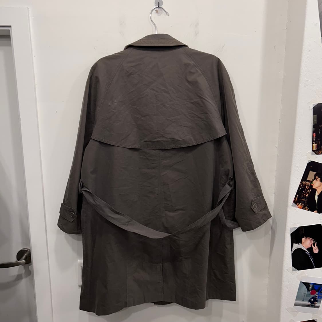 런던포그 이너탈착 래글런 히든버튼 트렌치코트 상품이미지6