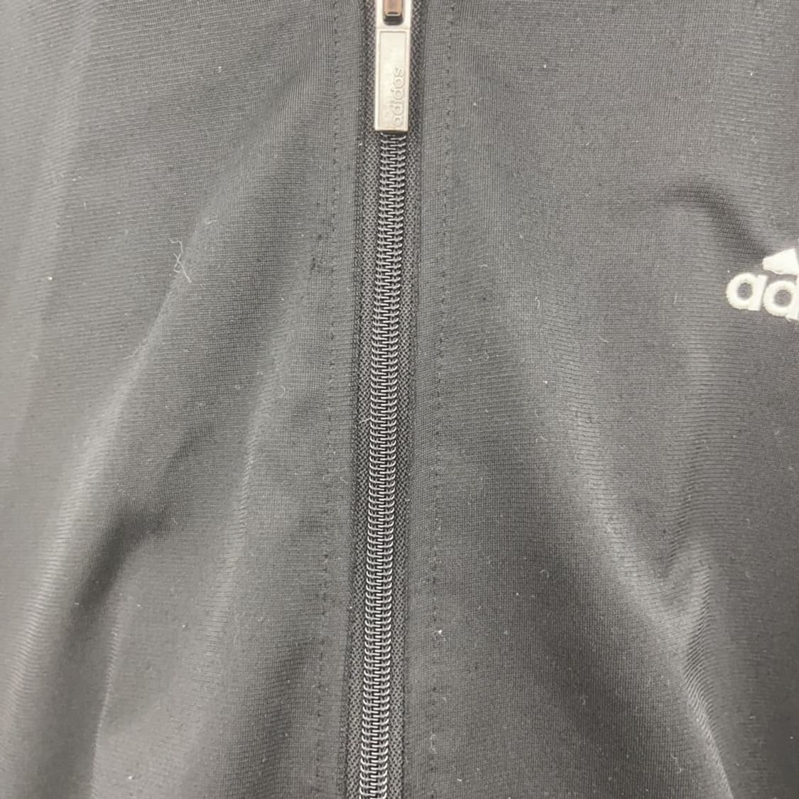 아디다스 빈티지 오리지널 검흰 삼선 져지 집업 XL C07264 상품이미지7