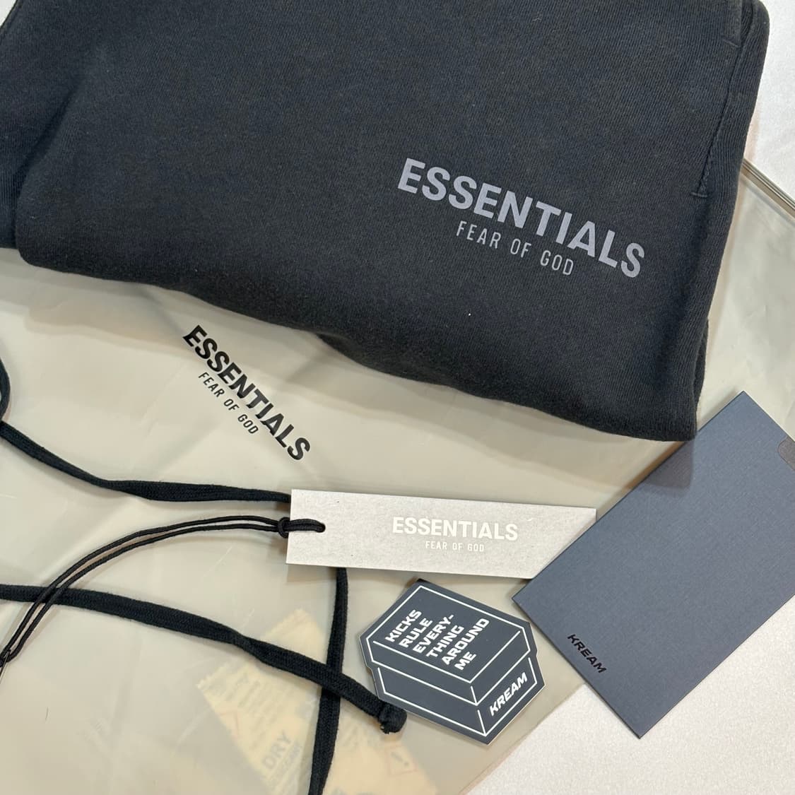 에센셜 블랙 색상 스웻 반바지 M 상품이미지5