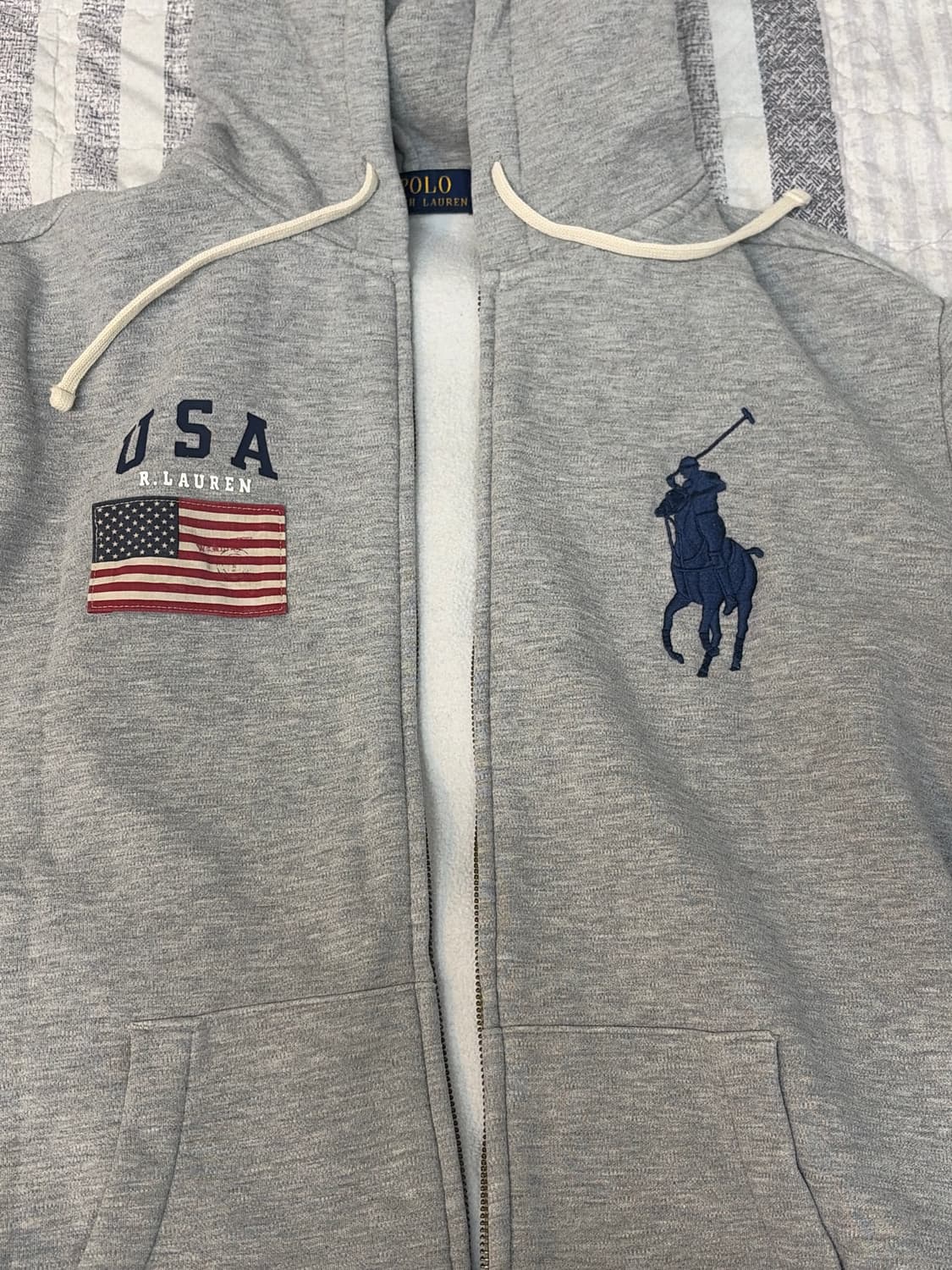 폴로 빅포니 자수 후드집업 상품이미지1