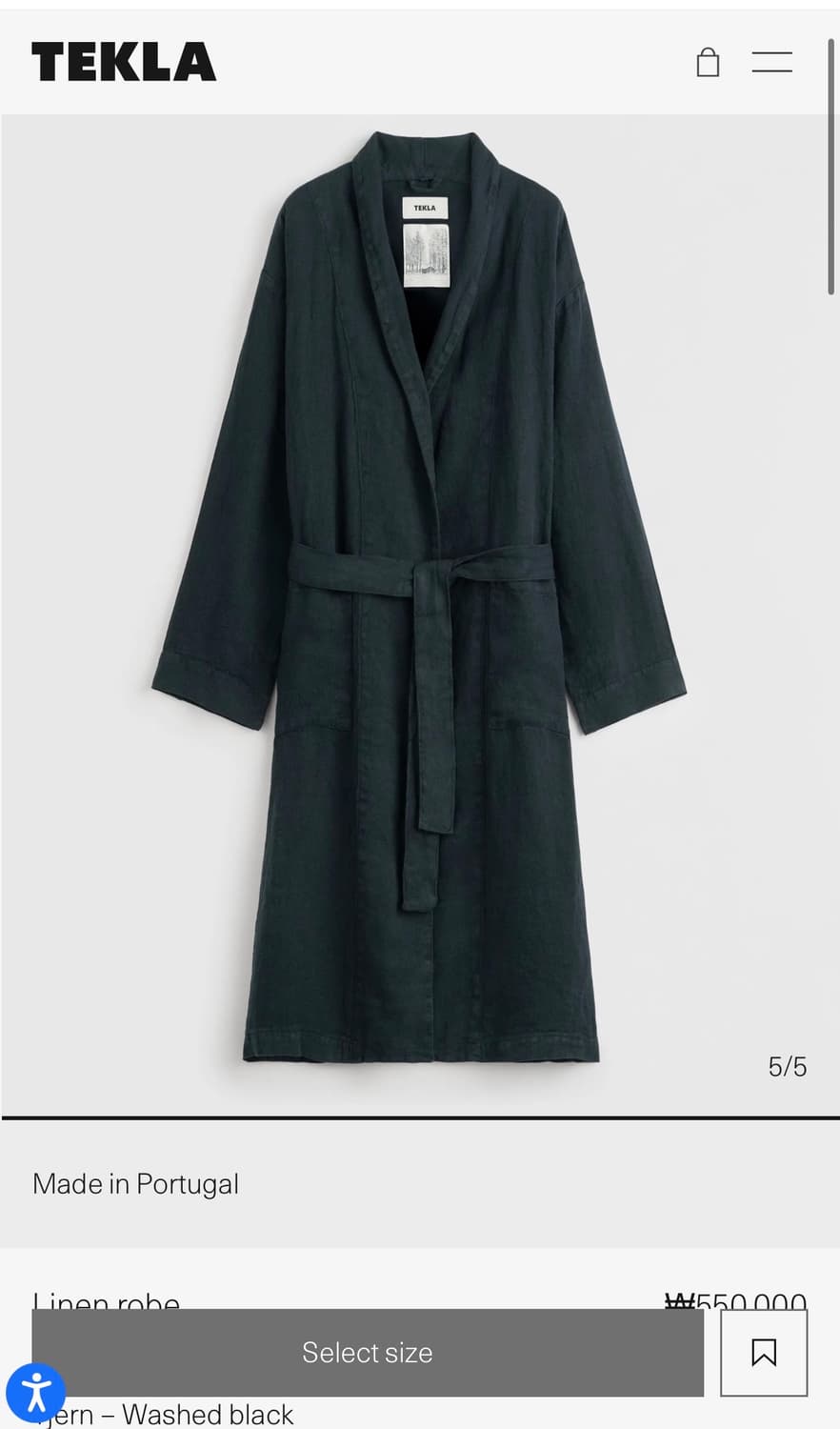 Tekla 테클라 신상 린넨로브 새상품 55만 -> 45만 ㅠㅠ 상품이미지1