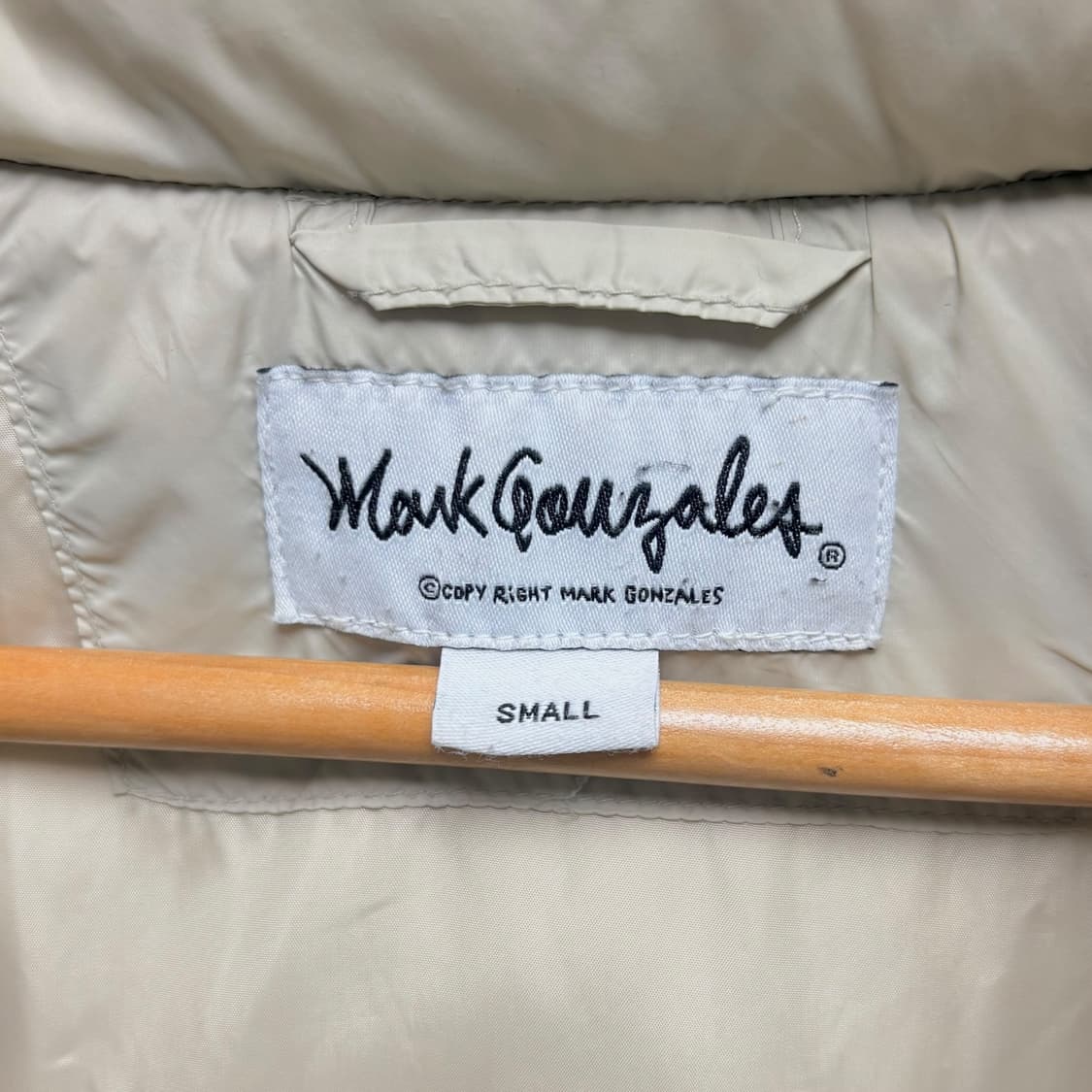 3713 마크곤잘레스 베이지 오리털 덕다운 패딩 상품이미지4