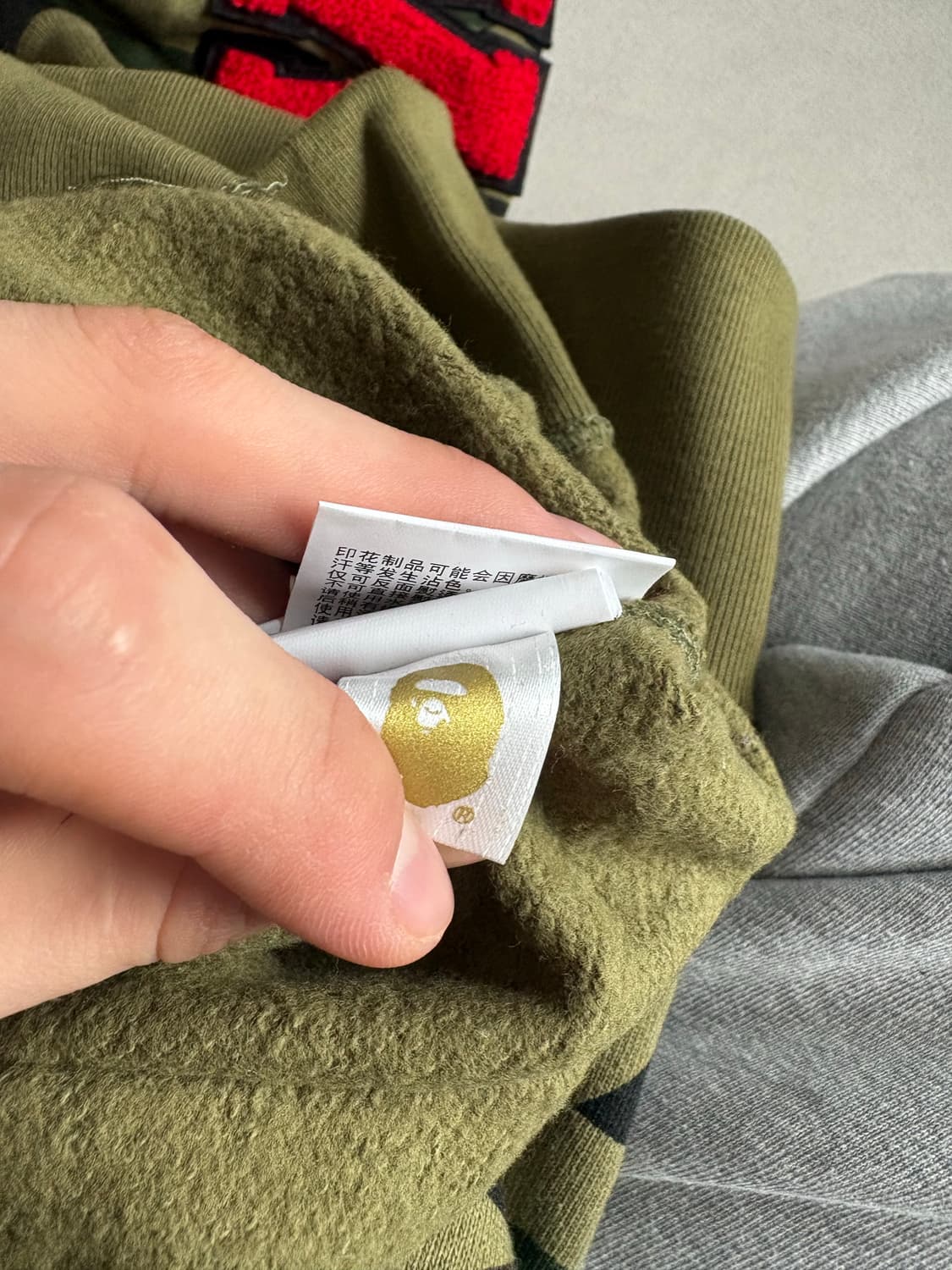 베이프 샤크후드 녹계 L 새상품 상품이미지2