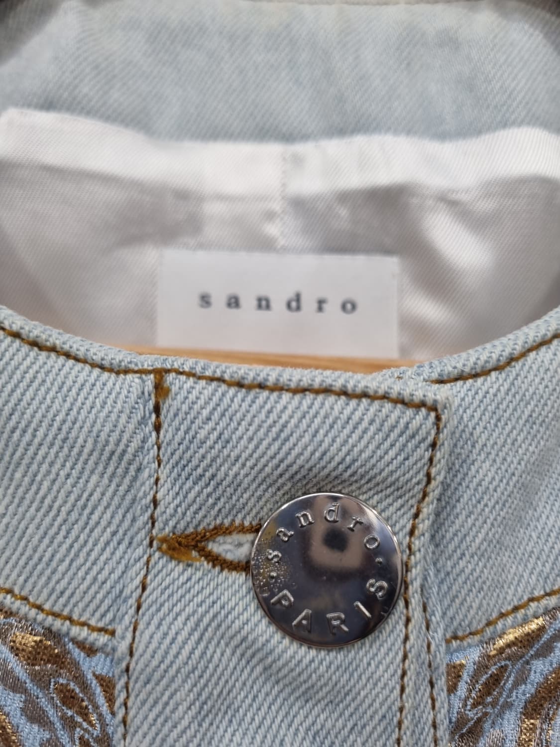 정품) 산드로 자카드 여성 자켓  상품이미지5