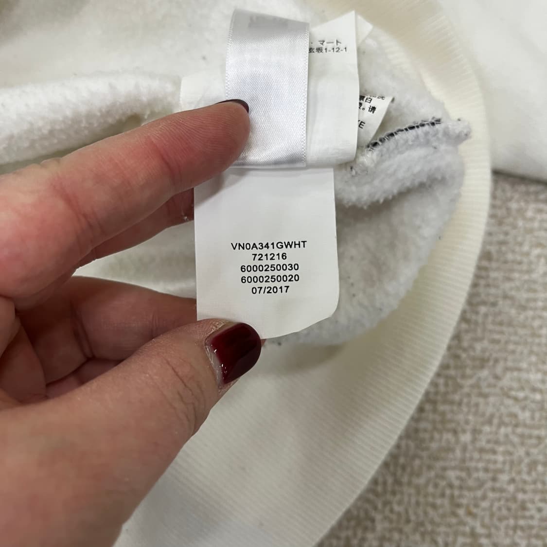 [M] 반스 빅로고 플리스 크루 맨투맨 스웻셔츠 0105M1 상품이미지4