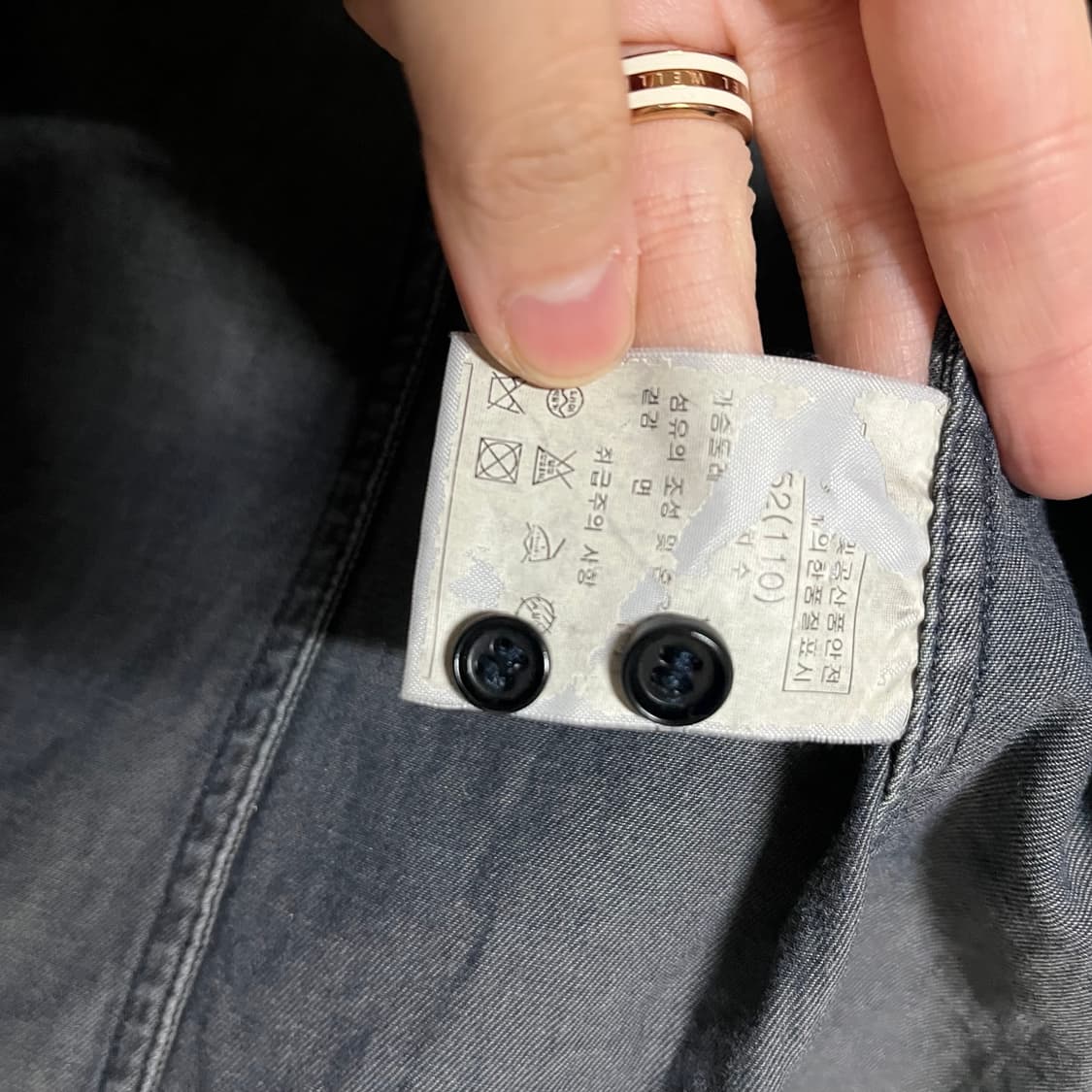 솔리드옴므 워싱 데님 셔츠 상품이미지6