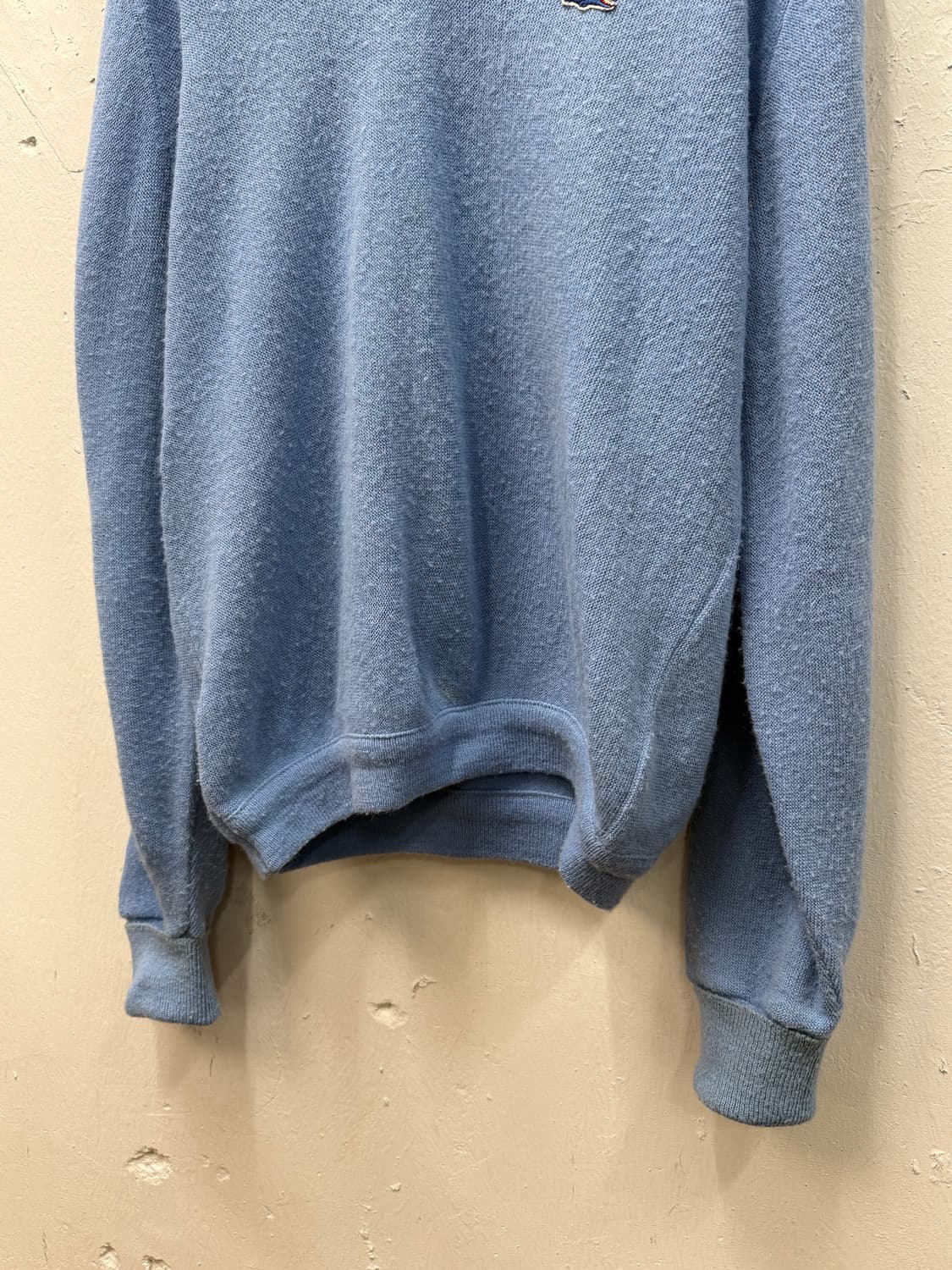 M) 7-80s Lacoste Light Blue V-neck Knit 상품이미지3