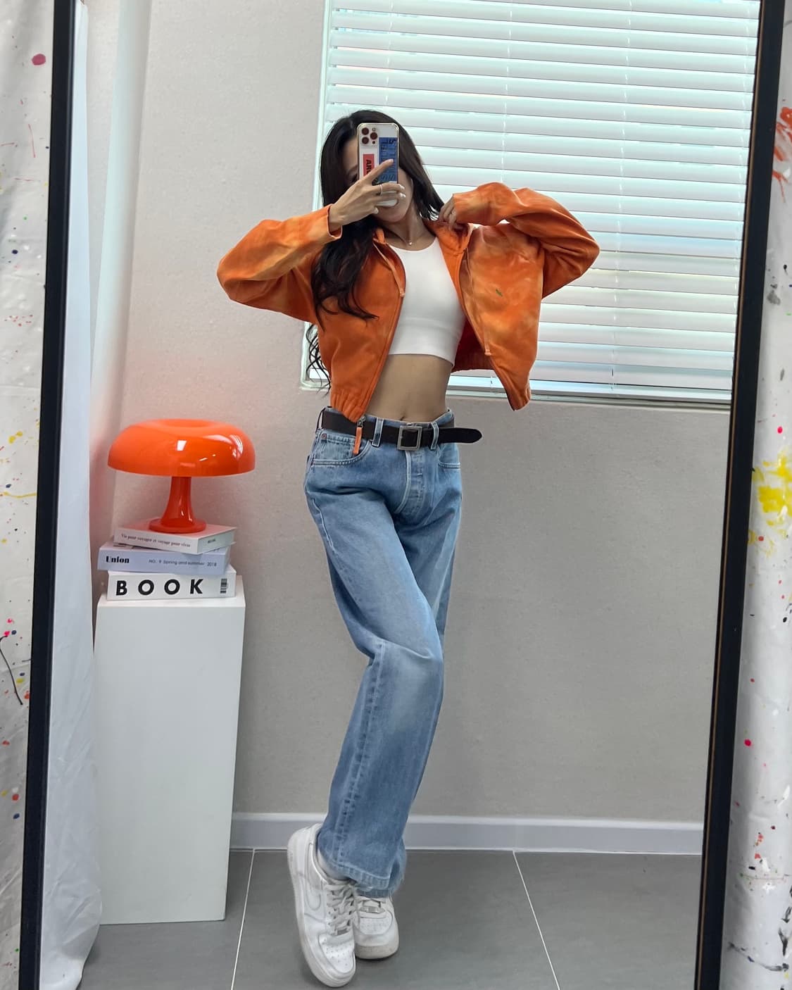 (WOMEN)폴로 크롭 후드-M1537 상품이미지5