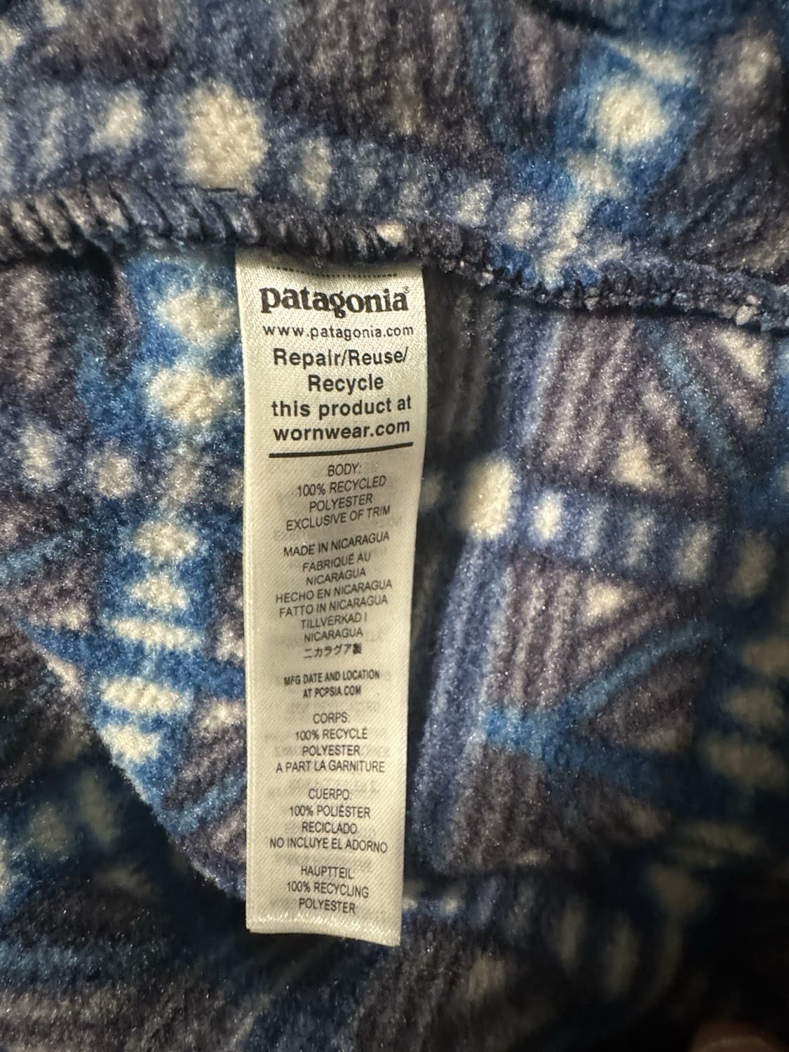 23FW 파타고니아 신칠라 스냅-T 청록/브라운 아즈텍 패턴 상품이미지5