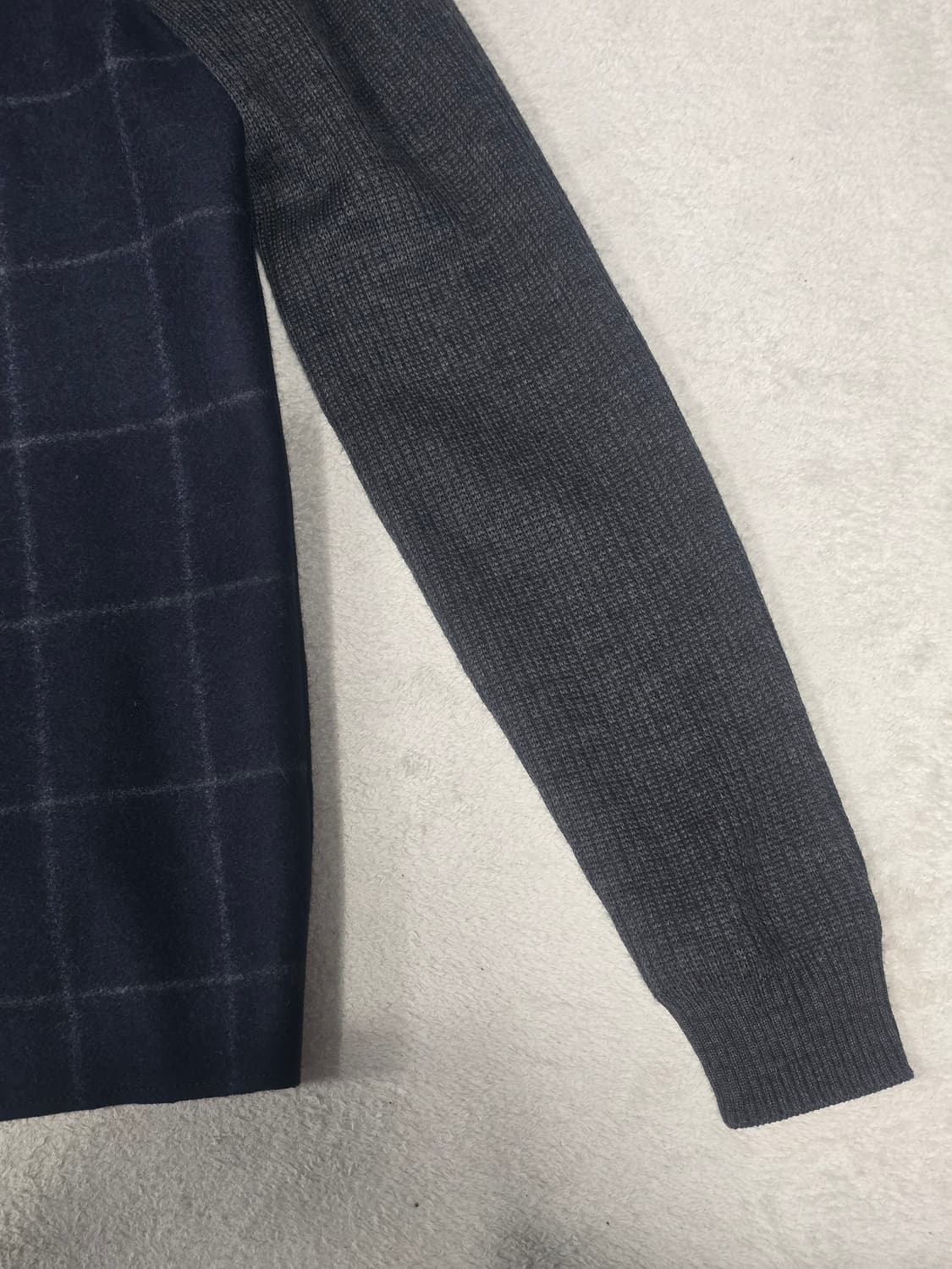 Solid Homme 투톤 체크 패턴 니트 95 상품이미지3