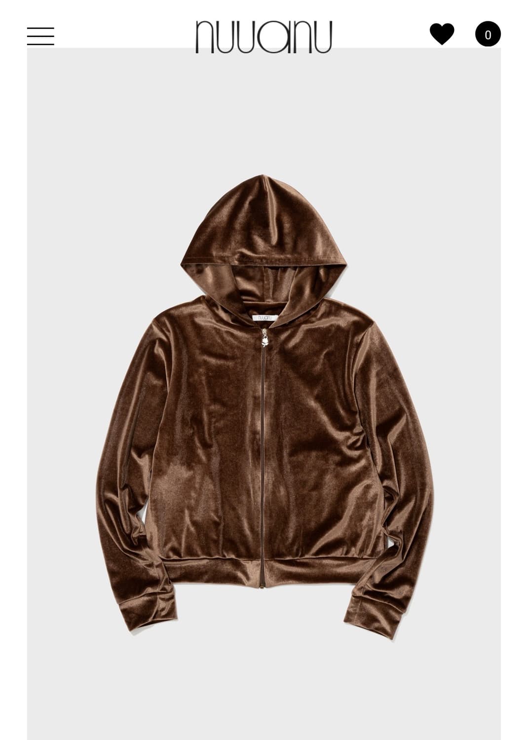 누아누 Elora hoodie - Brown 상품이미지1